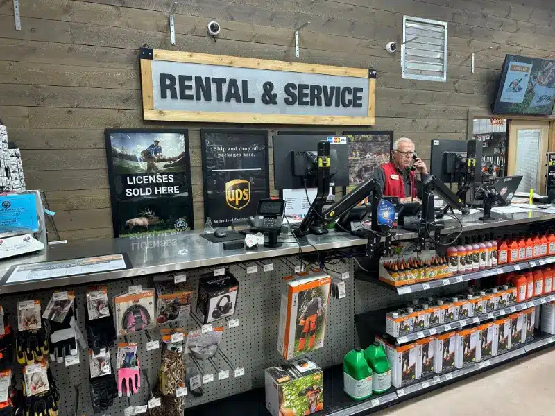 Rental & Service Counter at Valley Ace Hardware